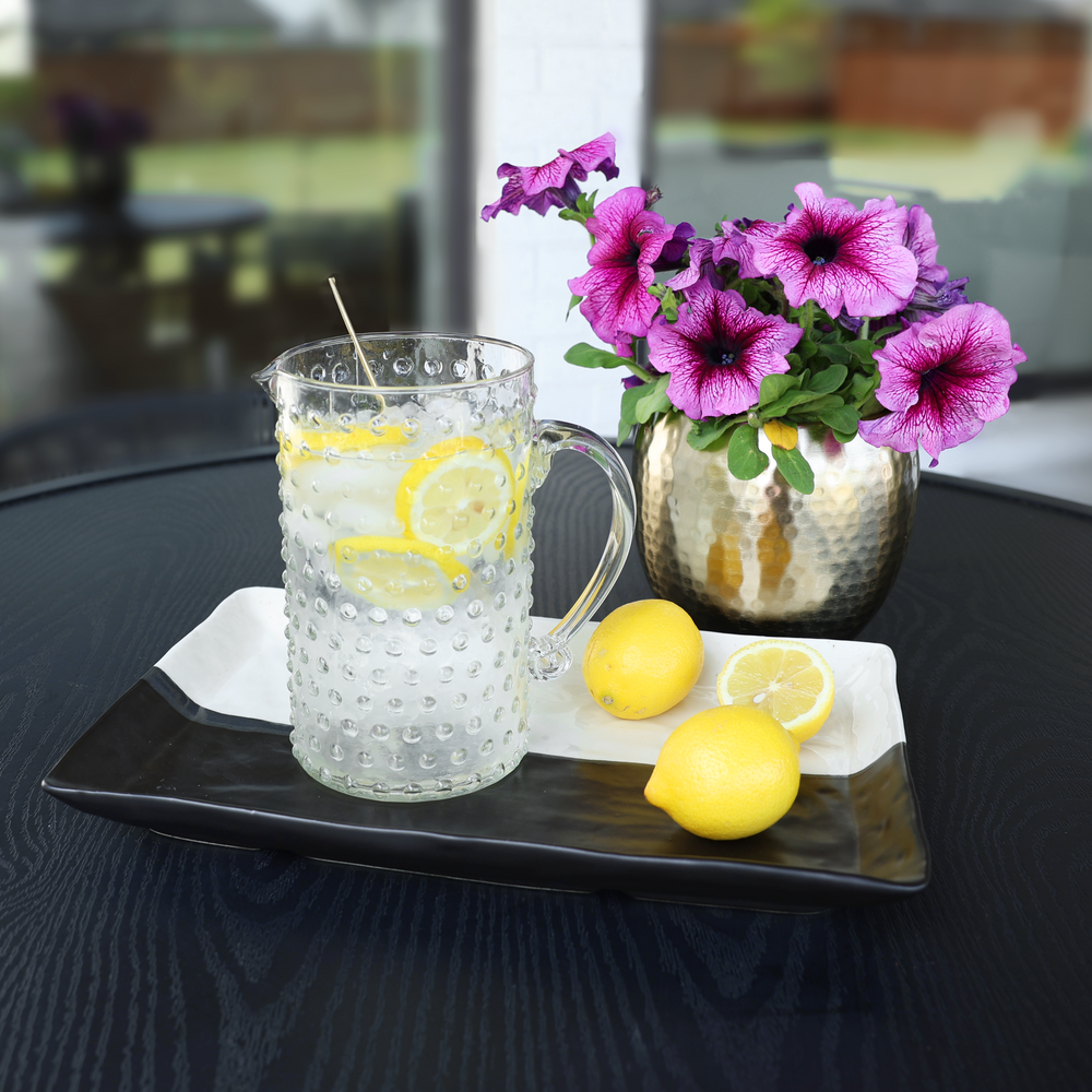 Hobnail Pitcher & Drinking Glasses