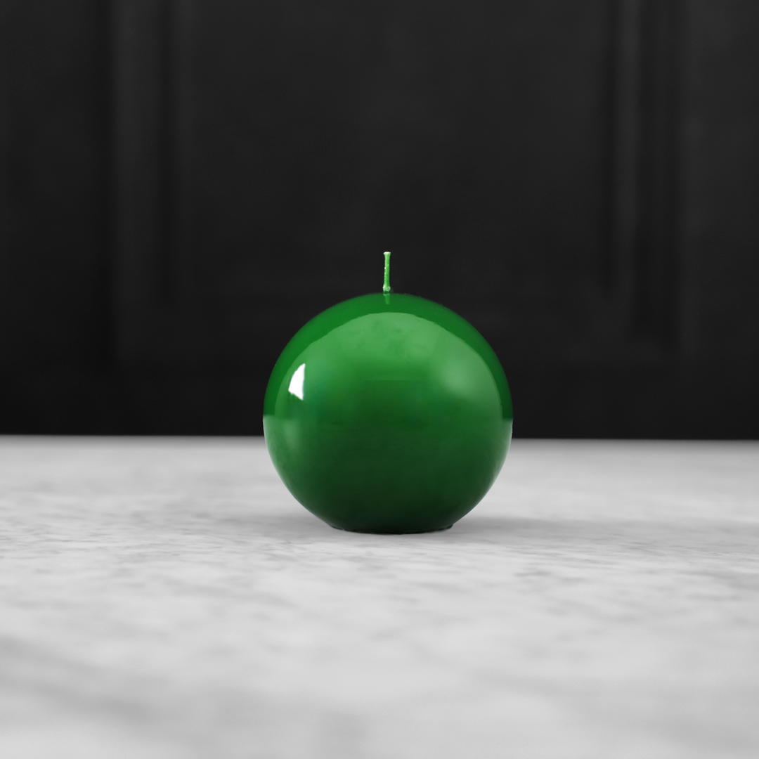 Green Lacquer Ball Candles