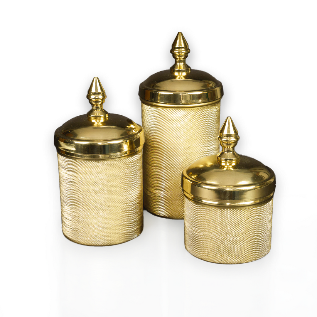 Gold Round Canisters