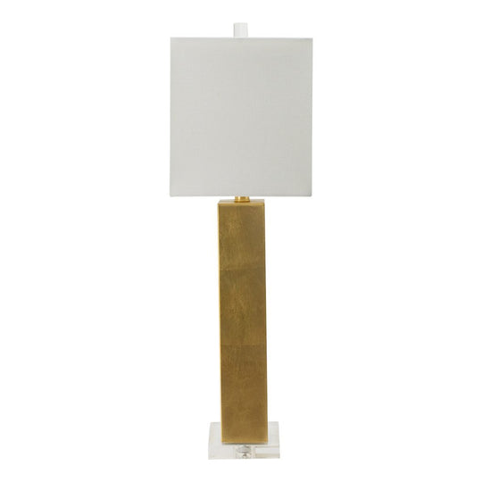Gold Rectangular Table Lamp