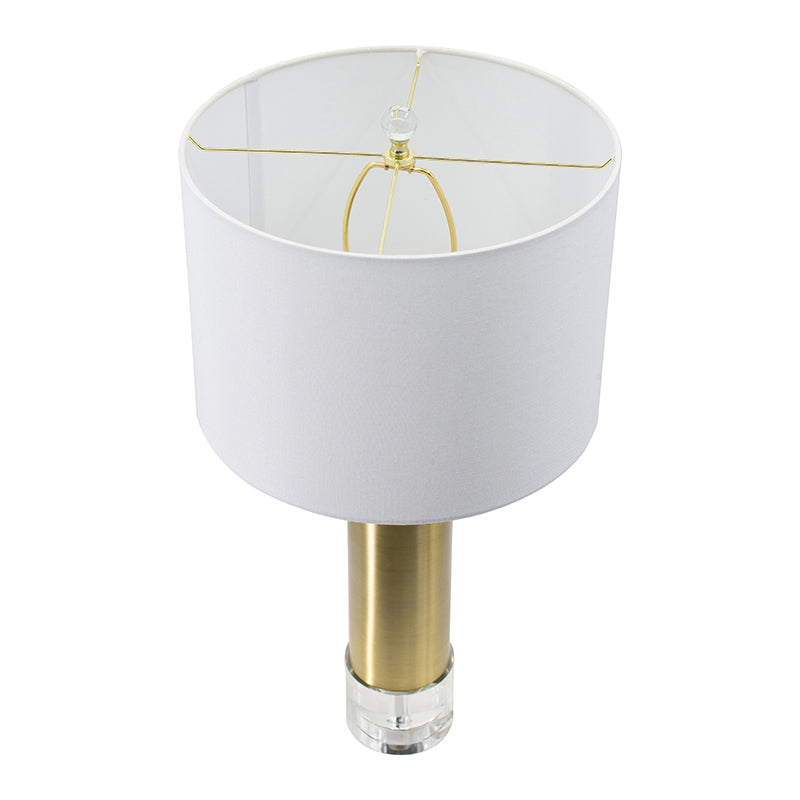 Brass Cylinder Table Lamp