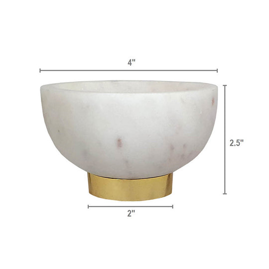 White Marble Bowl Set