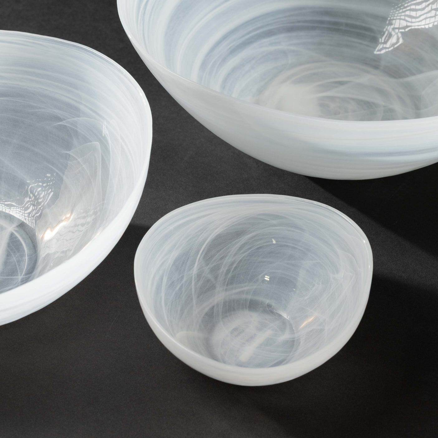Alabaster Glass Bowls