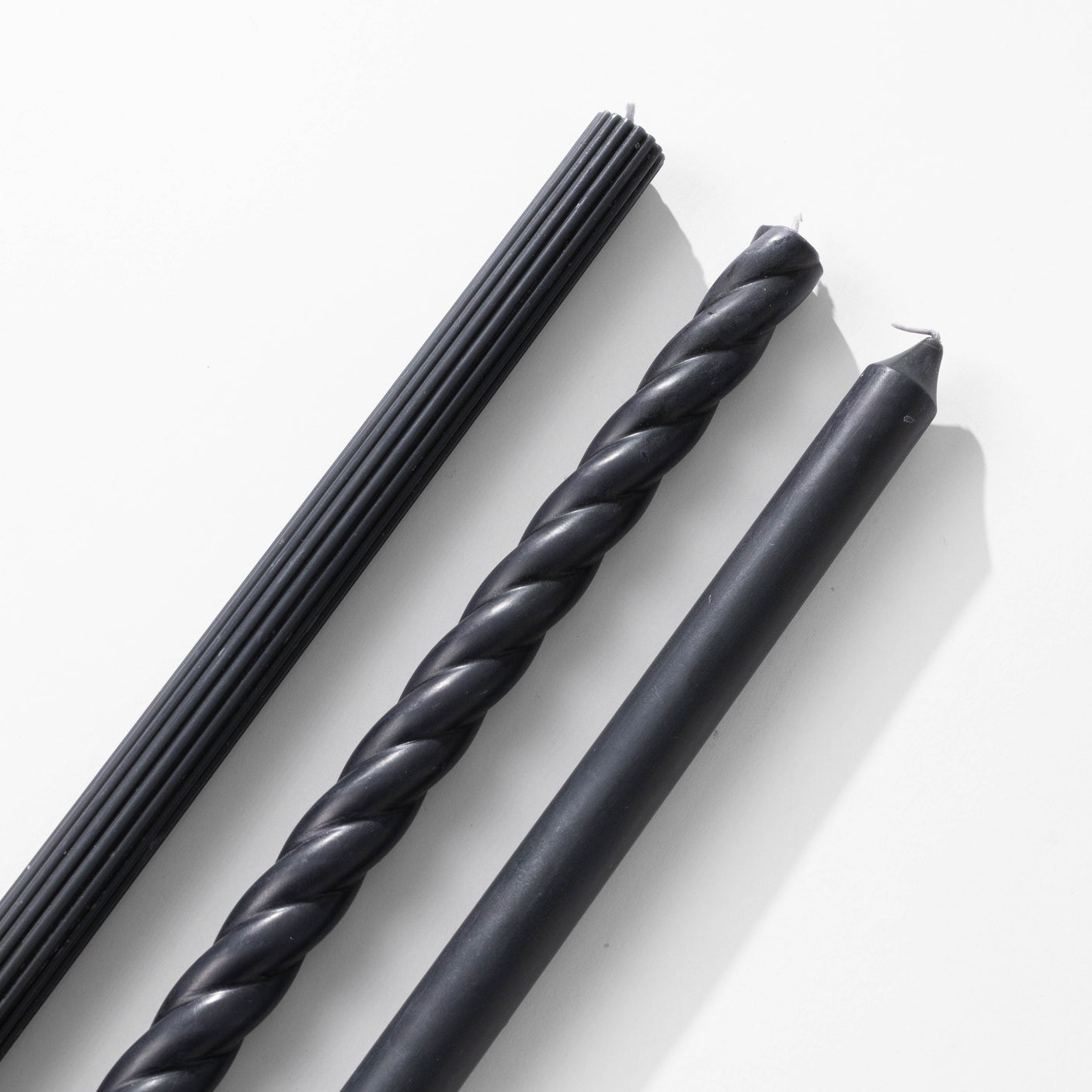 Assorted Black Candle Tapers