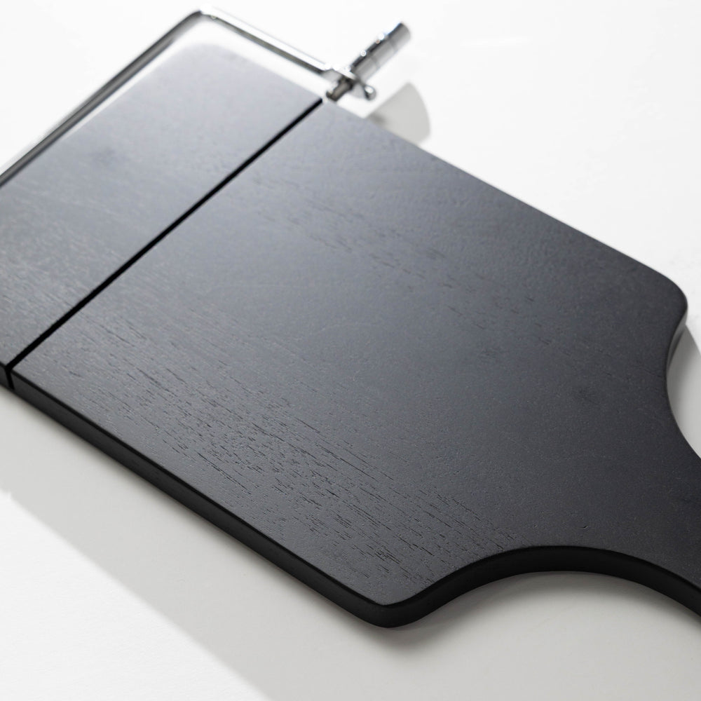 Black Wood Cheese Slicer Board