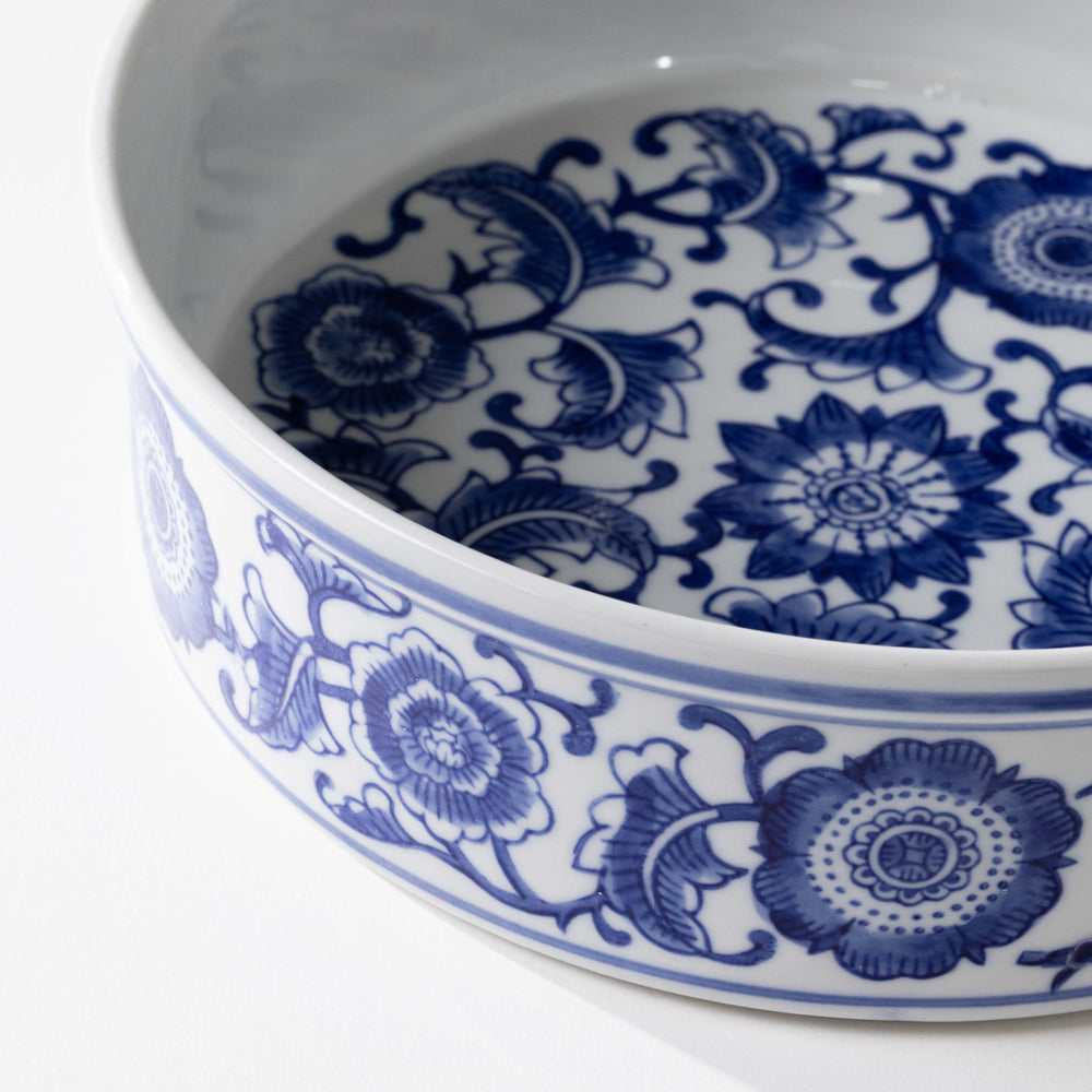 Blue Floral Pet Bowls