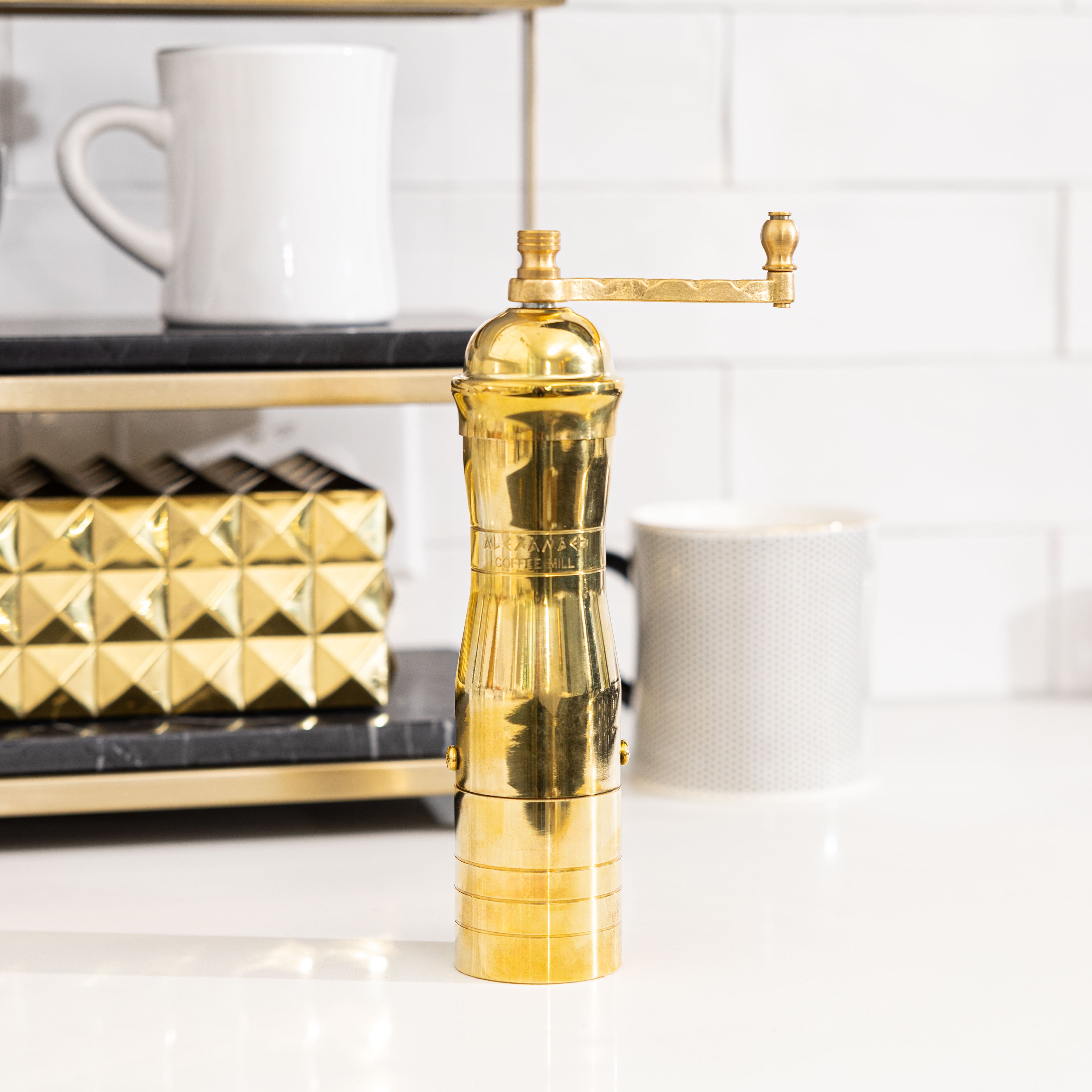 Brass Coffee Mill – Modern Locke