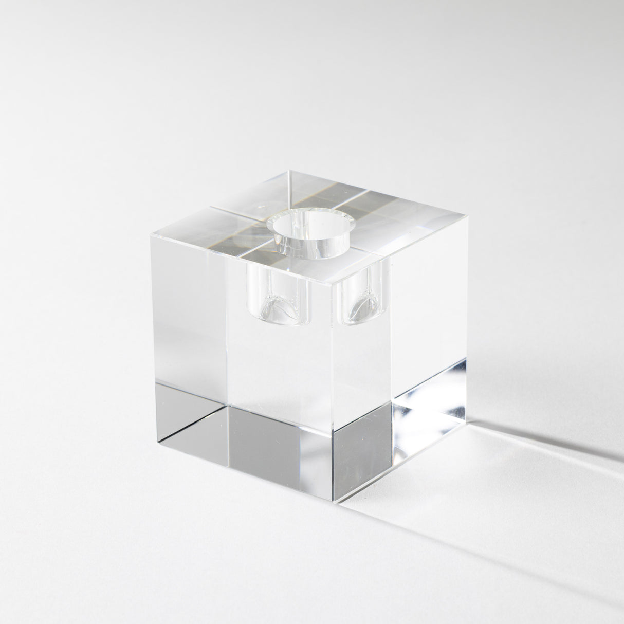 Crystal Glass Taper Holder