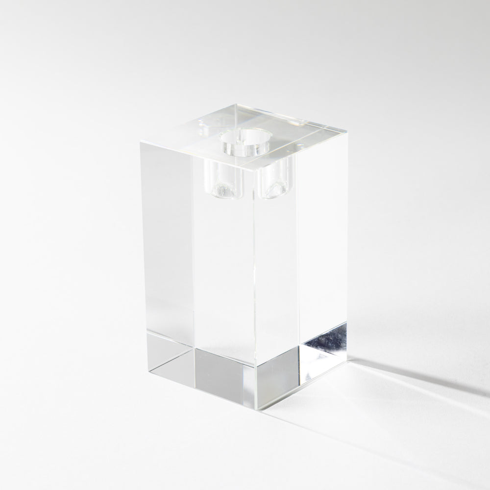 Crystal Glass Taper Holder