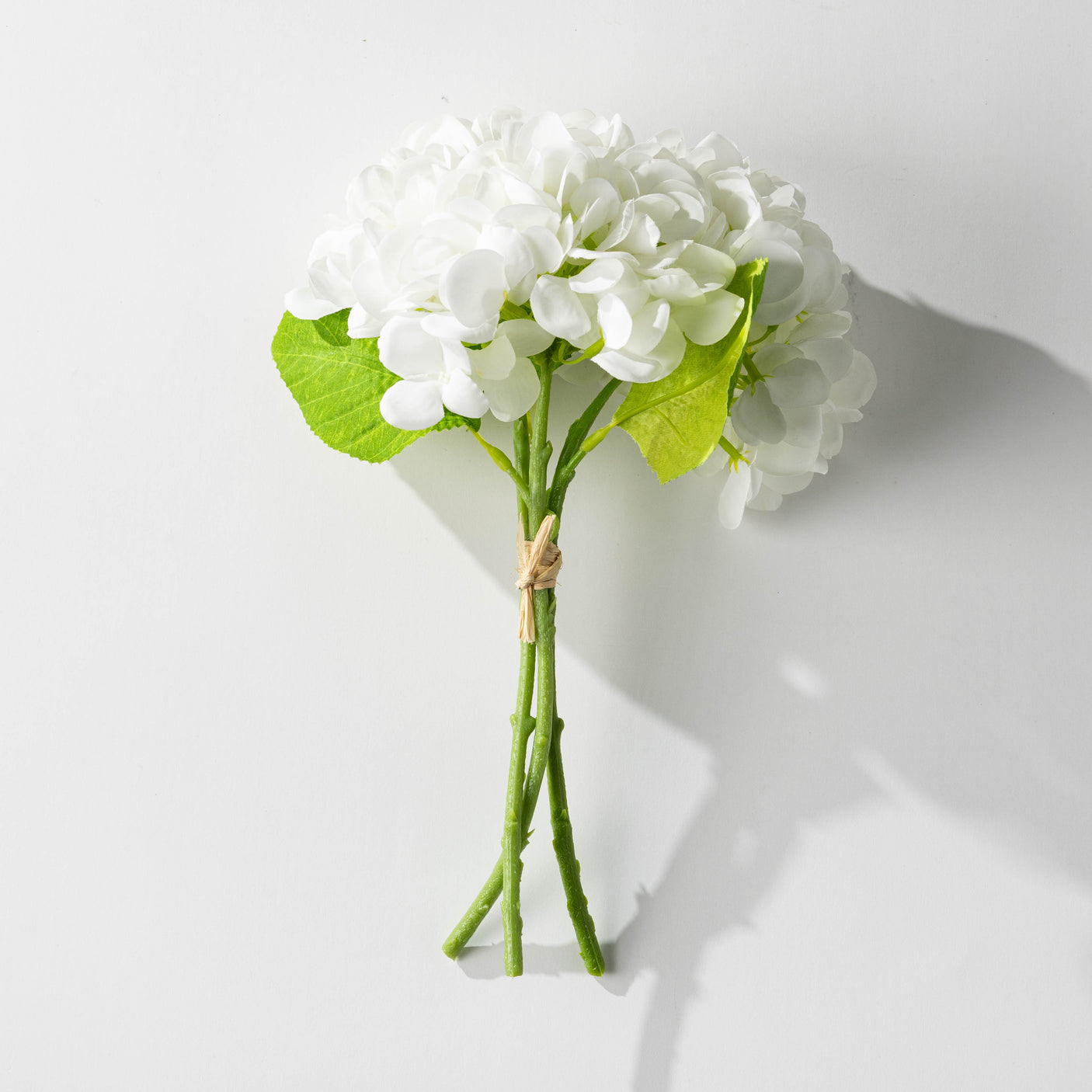 13" White Hydrangea Bundle