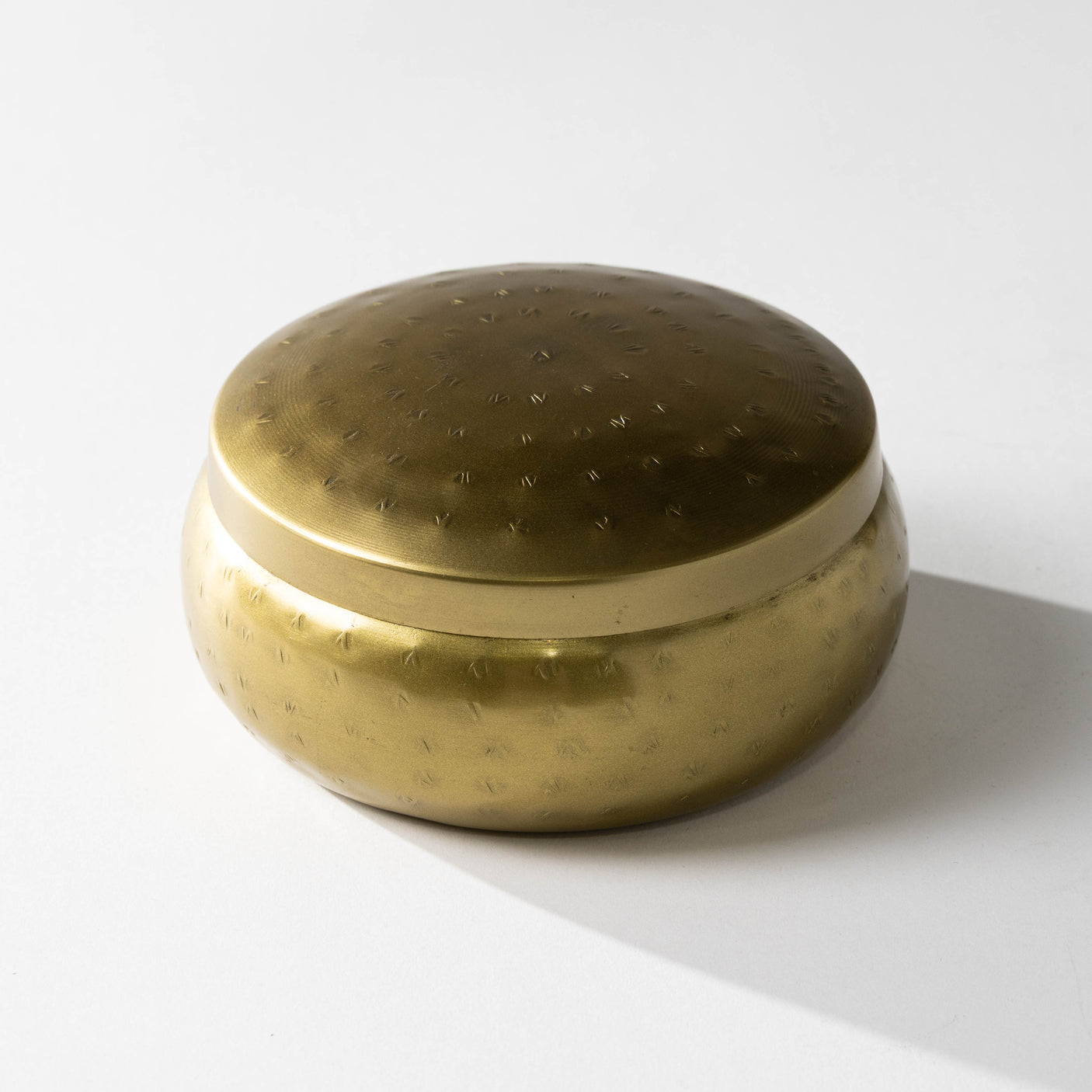 Gold Hammered Container
