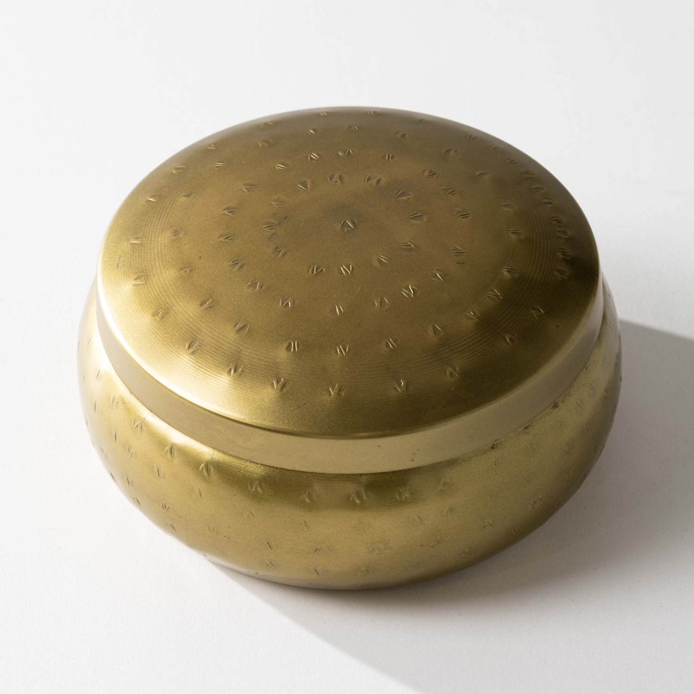Gold Hammered Container