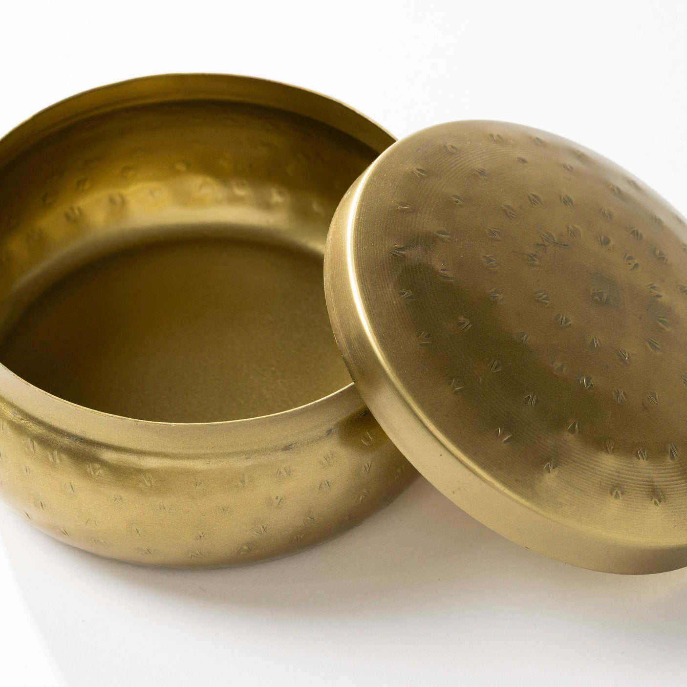Gold Hammered Container