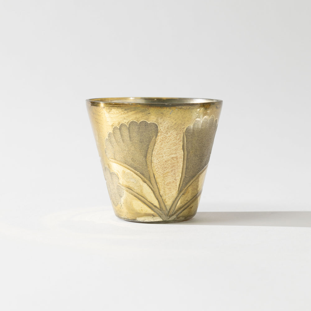 Gold Mercury Glass Votive Holder Set