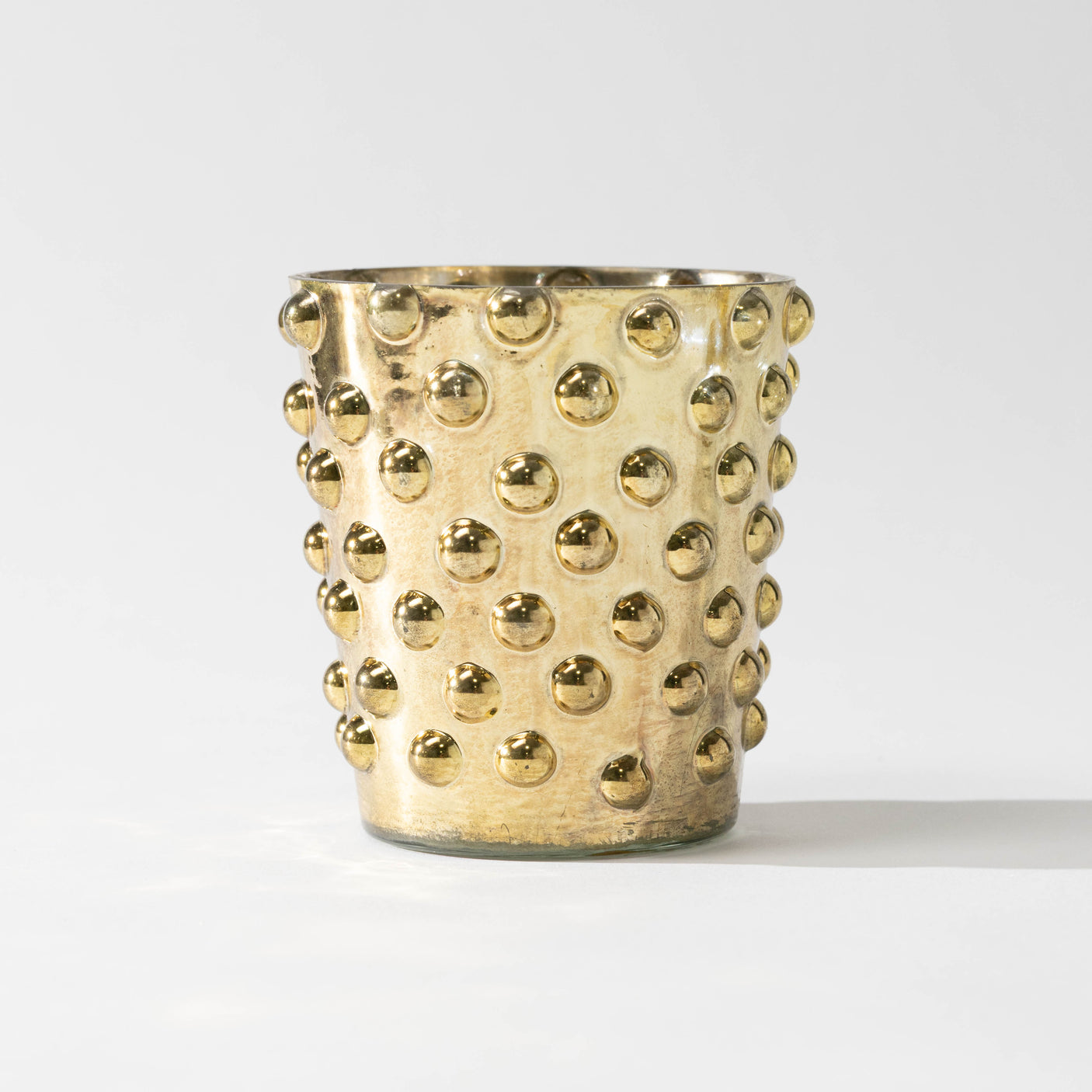 Gold Mercury Glass Votive Holder Set