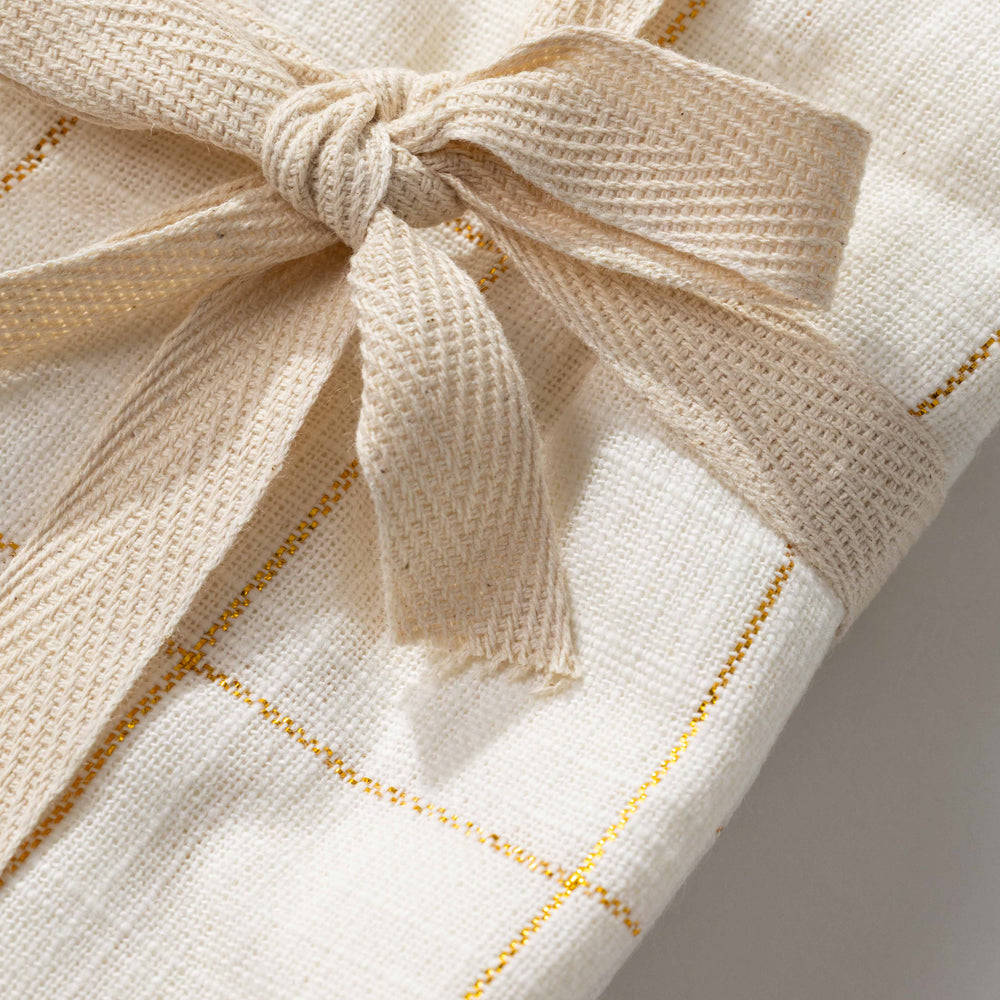 Gold Squares Napkin Set