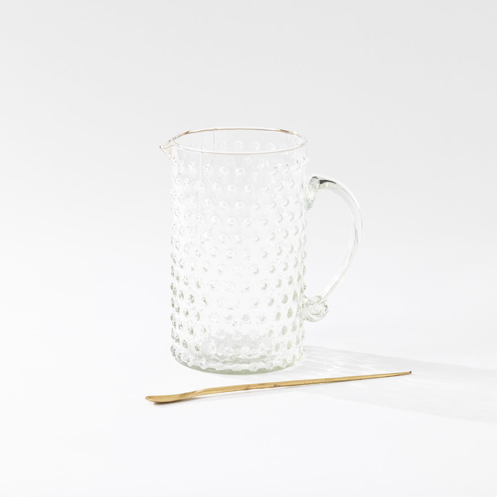Hobnail Pitcher & Drinking Glasses
