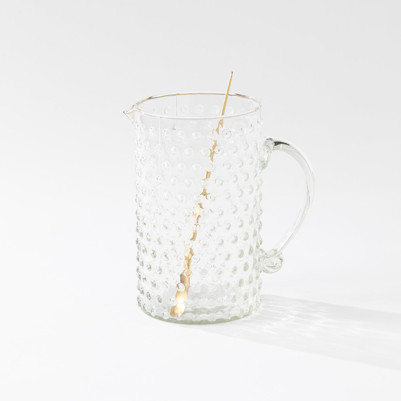 Hobnail Pitcher & Drinking Glasses