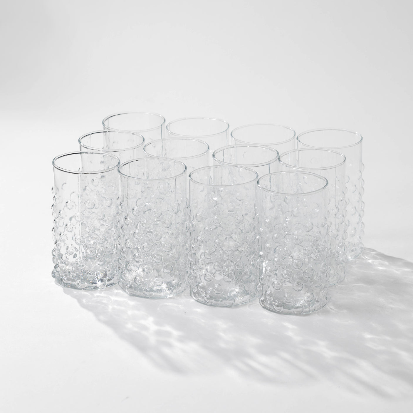 Hobnail Pitcher & Drinking Glasses