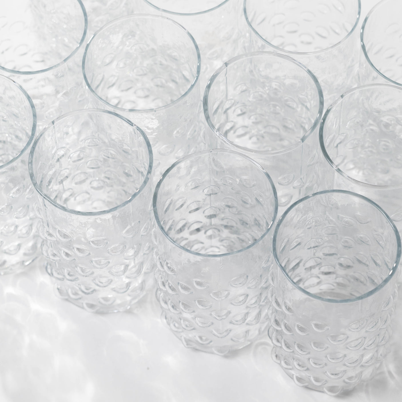Hobnail Pitcher & Drinking Glasses