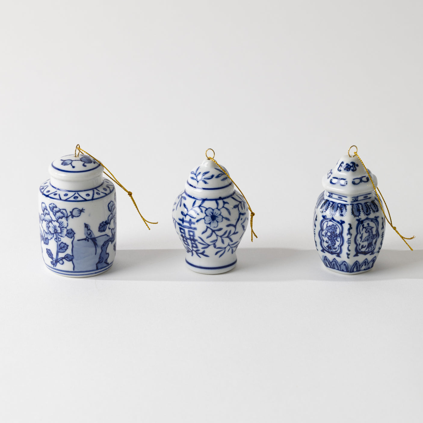Ginger Jar Ornament Set
