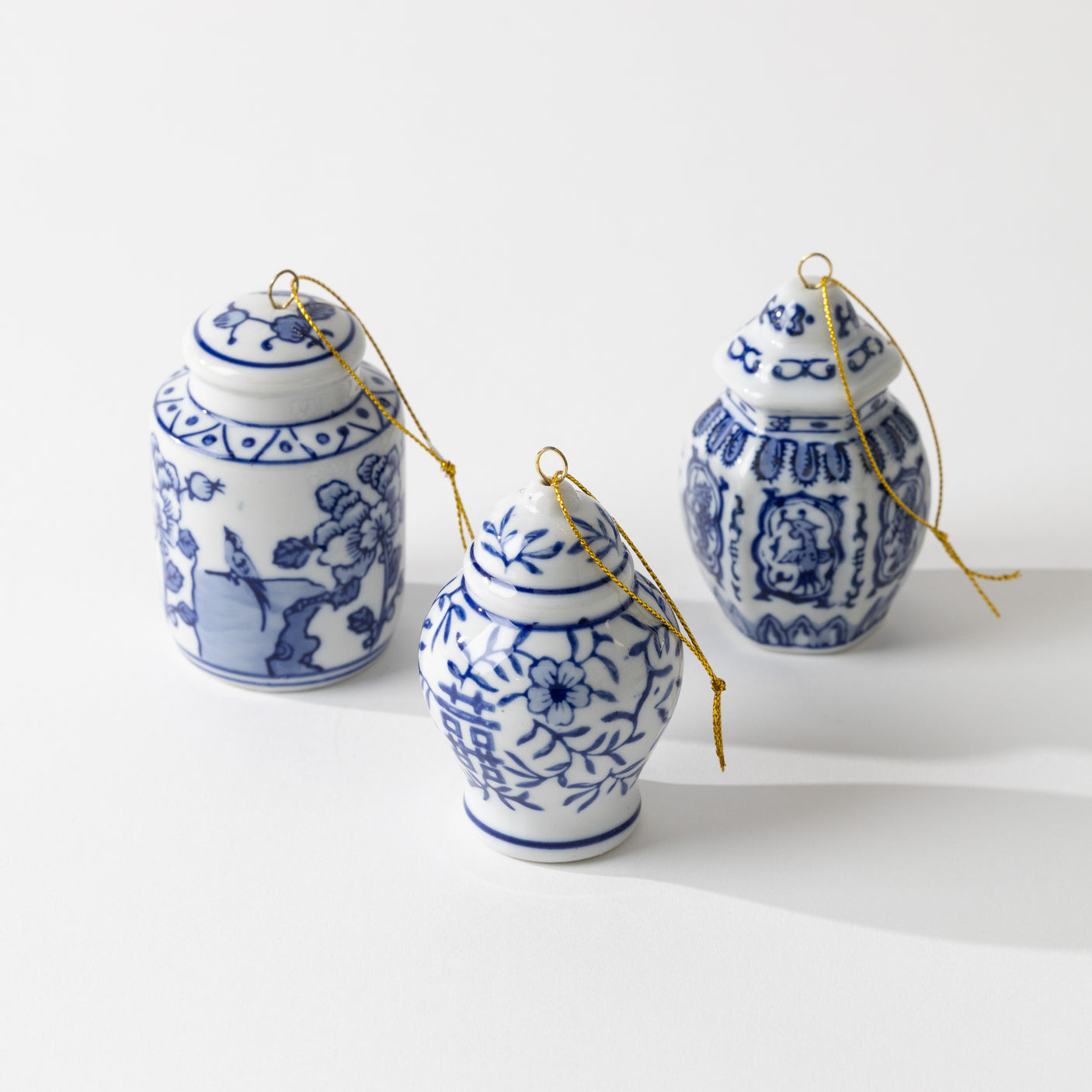 Ginger Jar Ornament Set