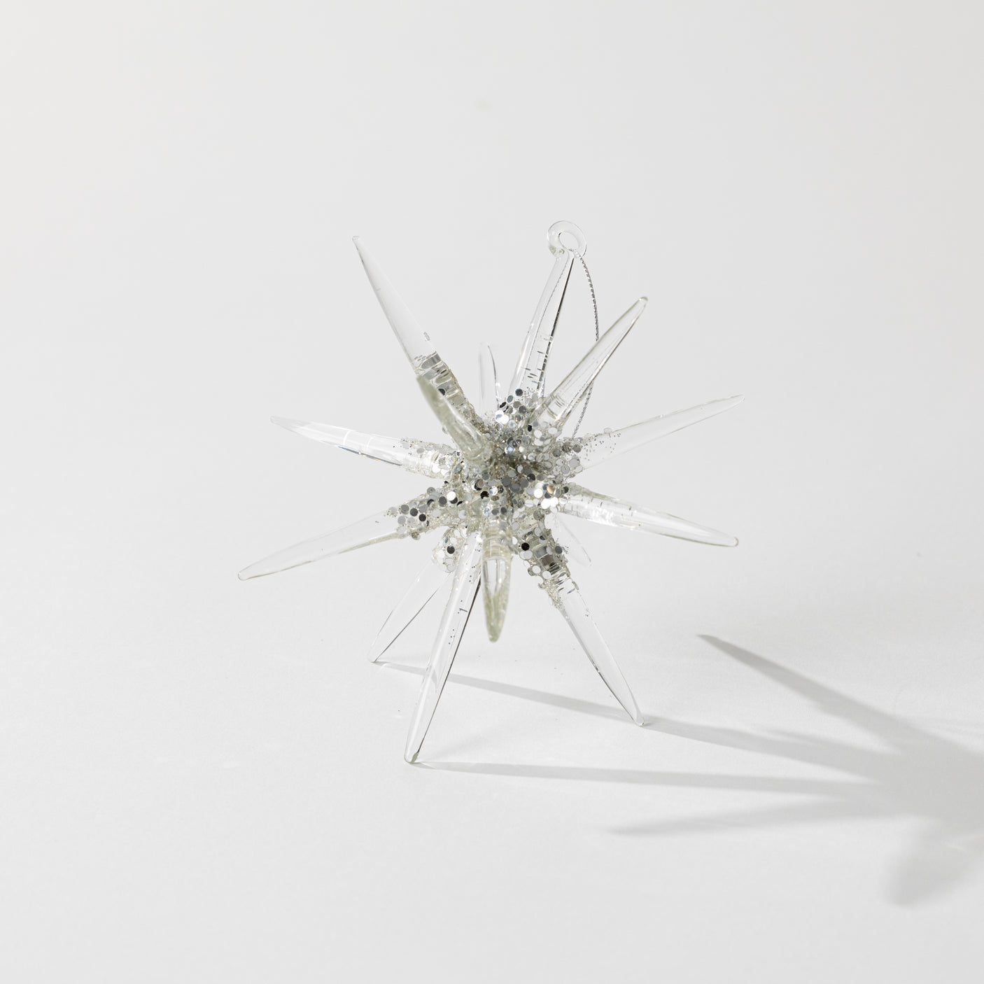 Glass 3D Snowflake Ornament
