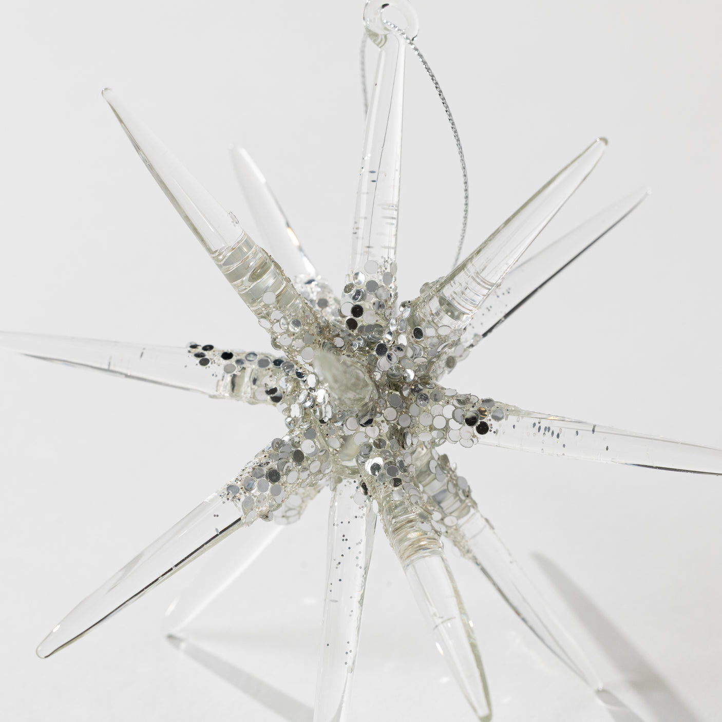 Glass 3D Snowflake Ornament