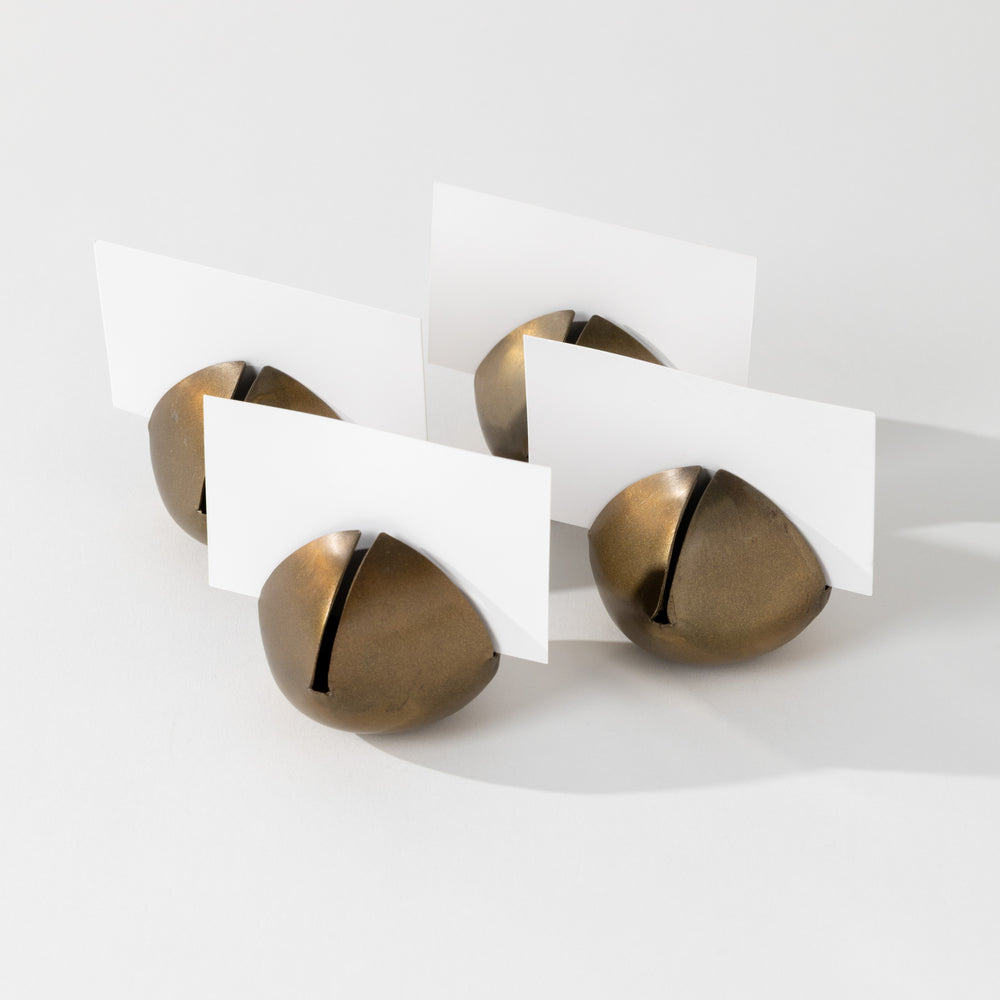 Metal Bell Place Card Holders