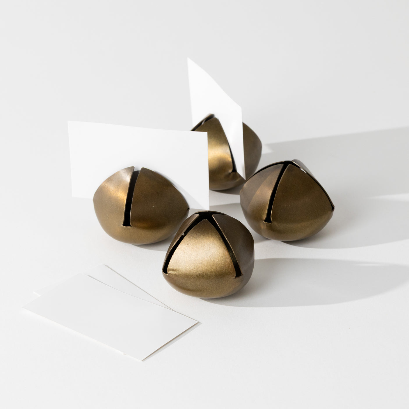 Metal Bell Place Card Holders