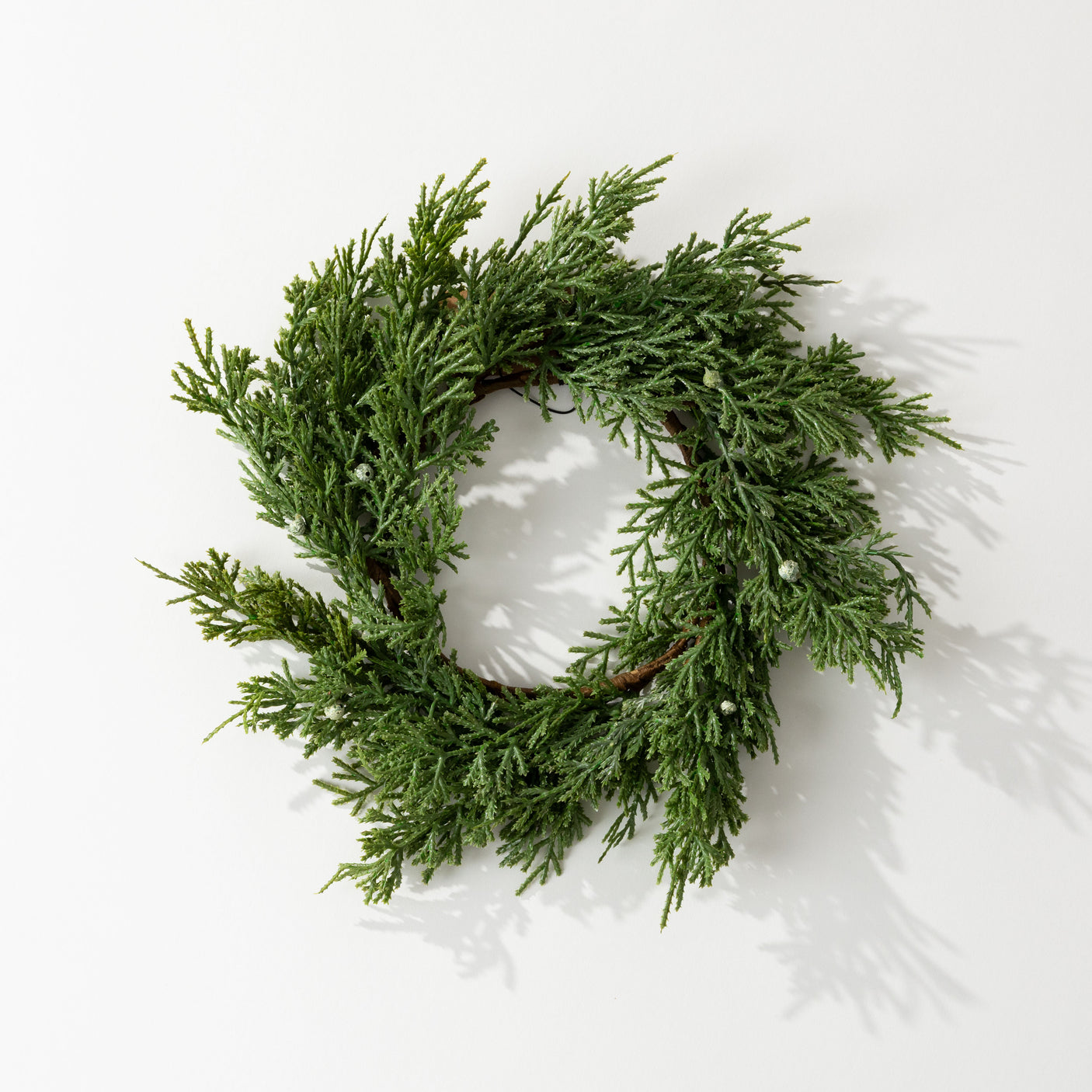 Faux Juniper Wreath Set