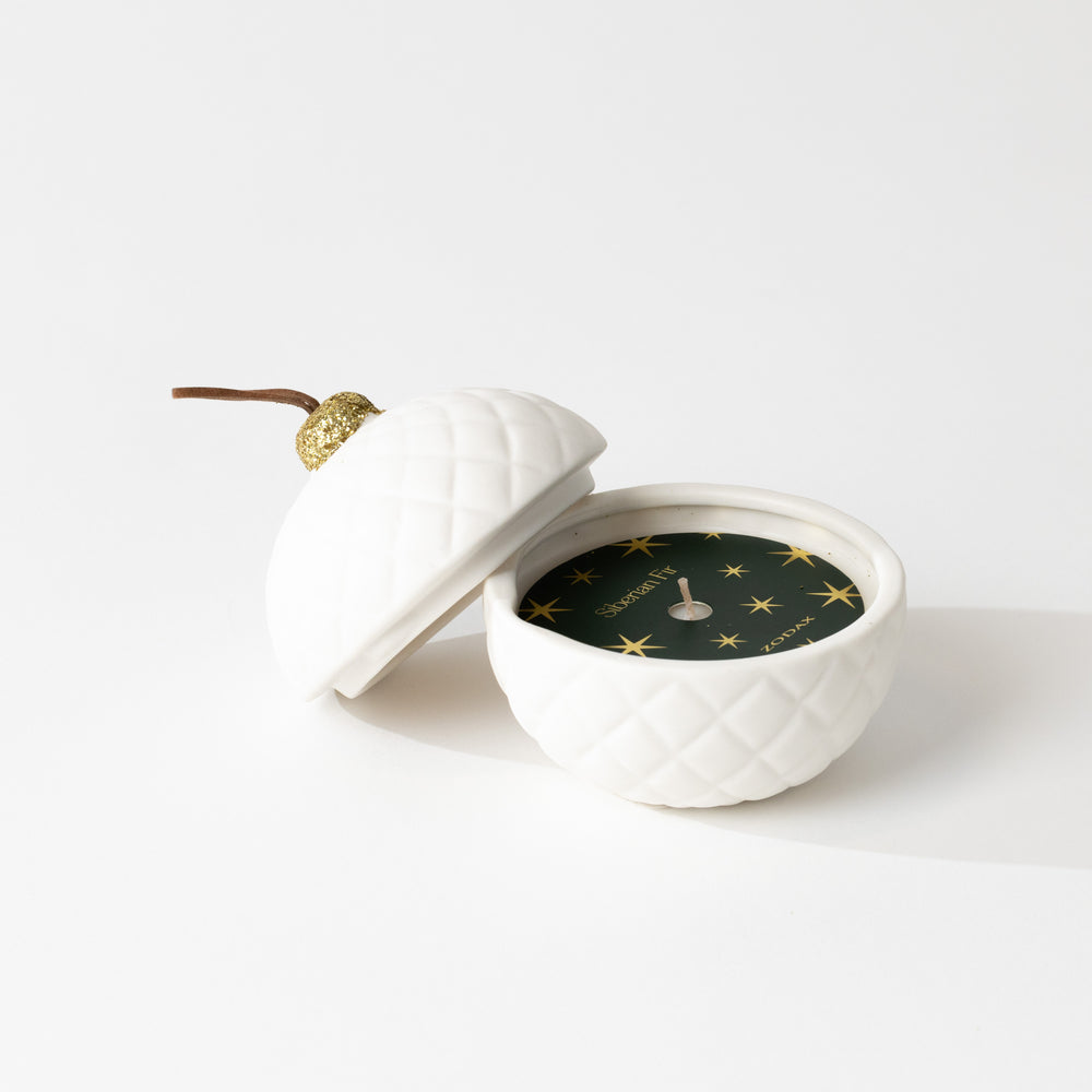 Quilted Porcelain Ornament Candle