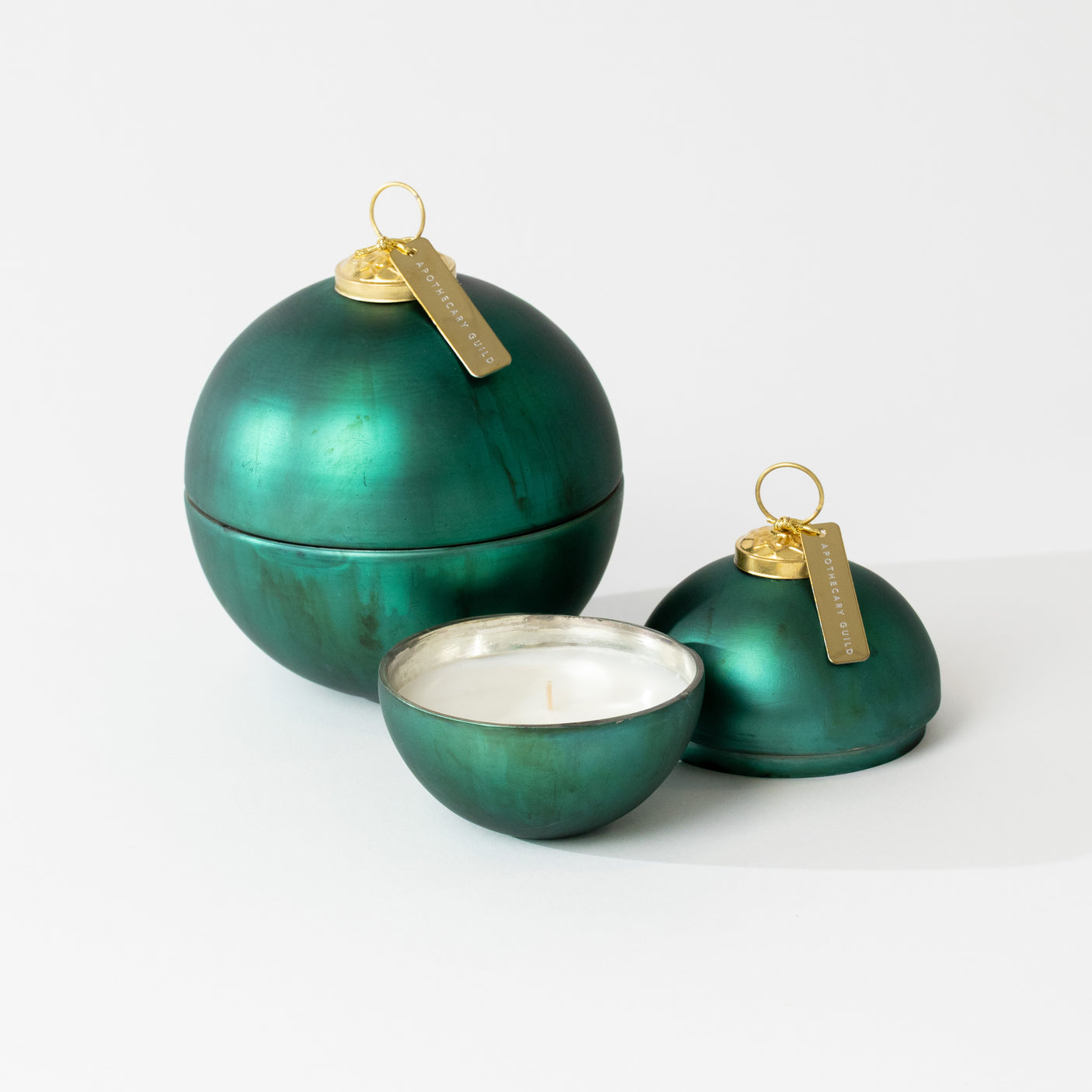 Green Ornament Ball Scented Candle
