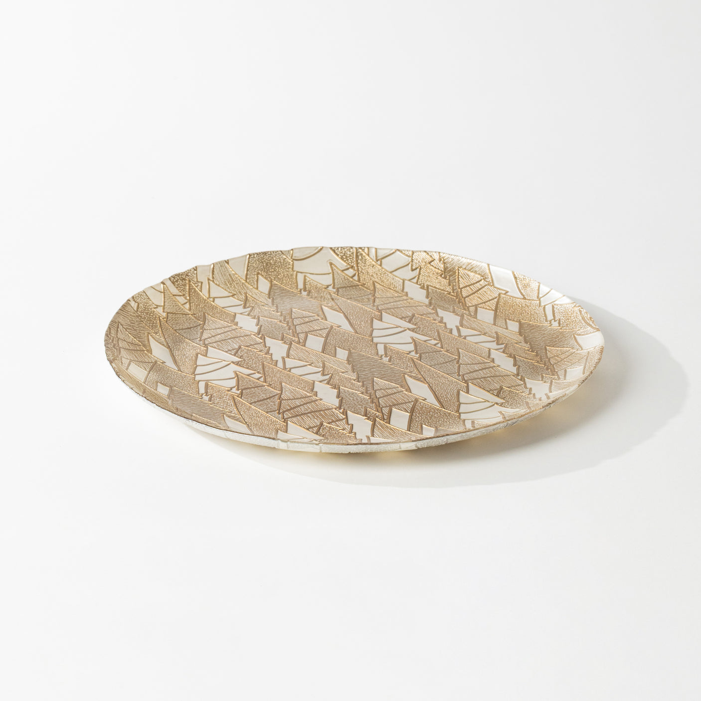 Alpine Tree Glass Platter