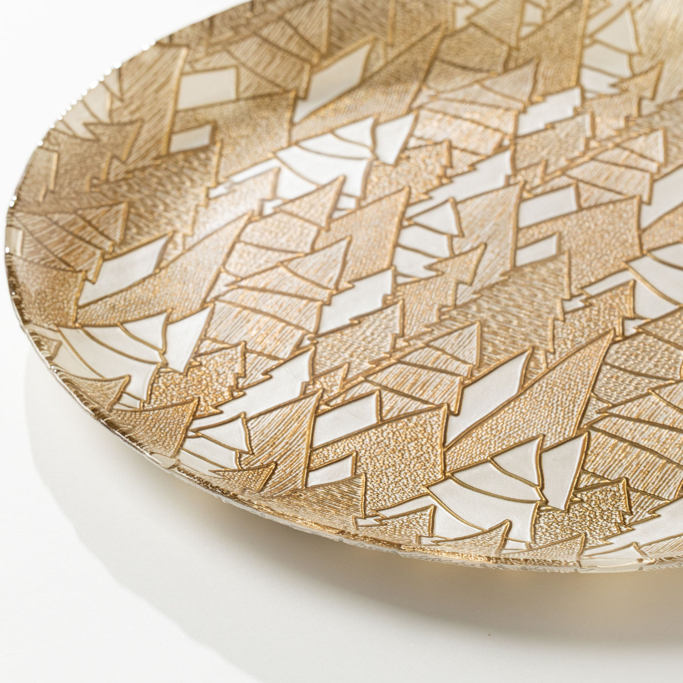 Alpine Tree Glass Platter