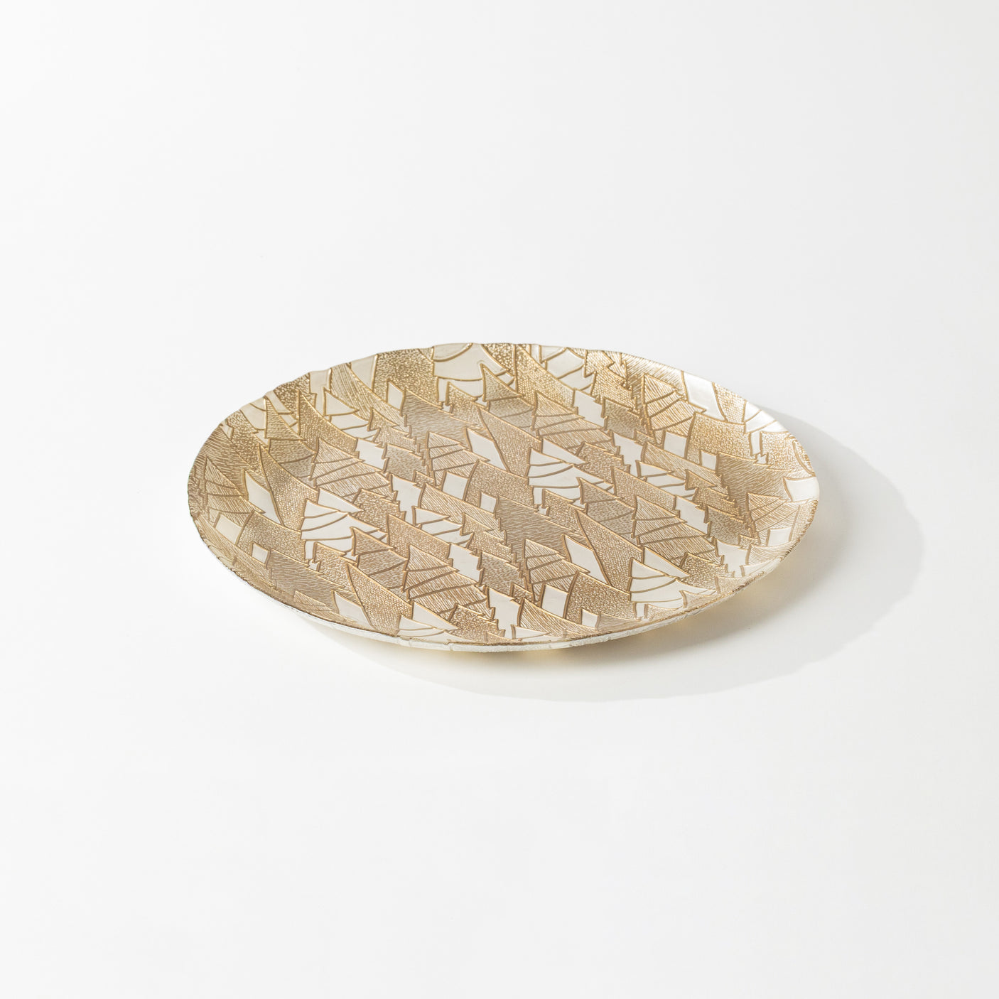 Alpine Tree Glass Platter