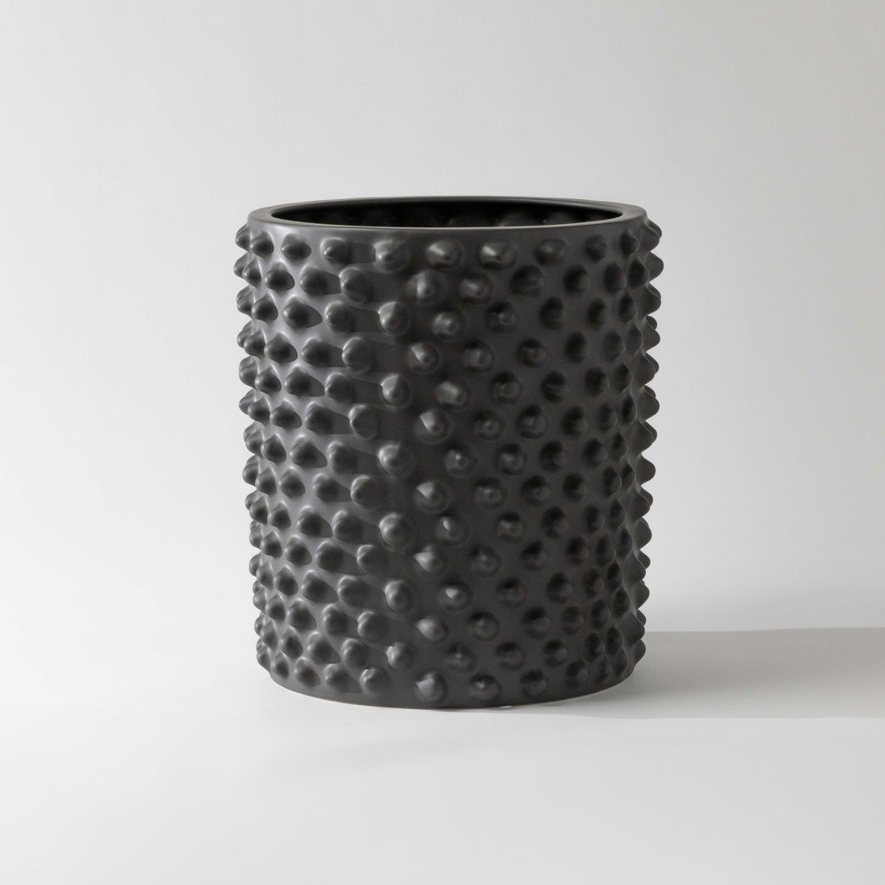 Knobbed Planter - Dark Grey