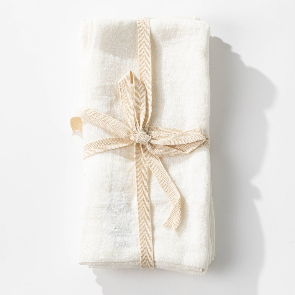 Stonewashed Linen Napkins Set