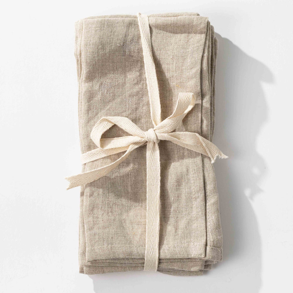 Stonewashed Linen Napkins Set