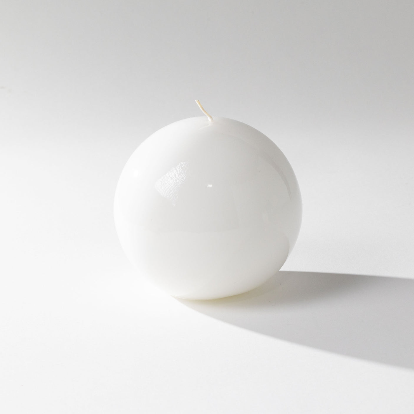 White Lacquer Ball Candles