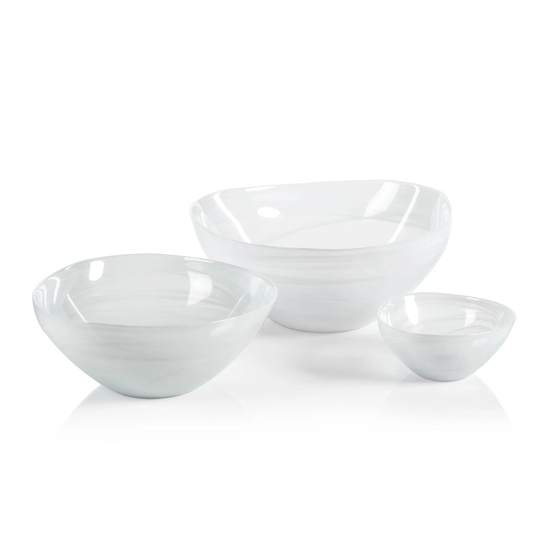 Alabaster Glass Bowls