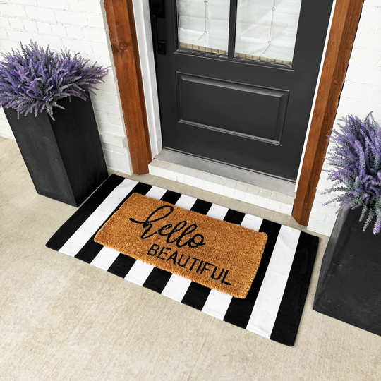 "Hello Beautiful" Doormat