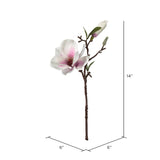 White & Pink Magnolia Pick Bundle