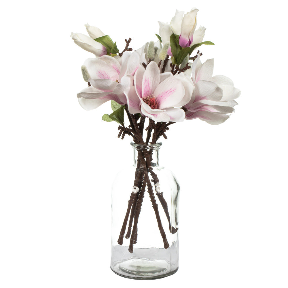 White & Pink Magnolia Pick Bundle