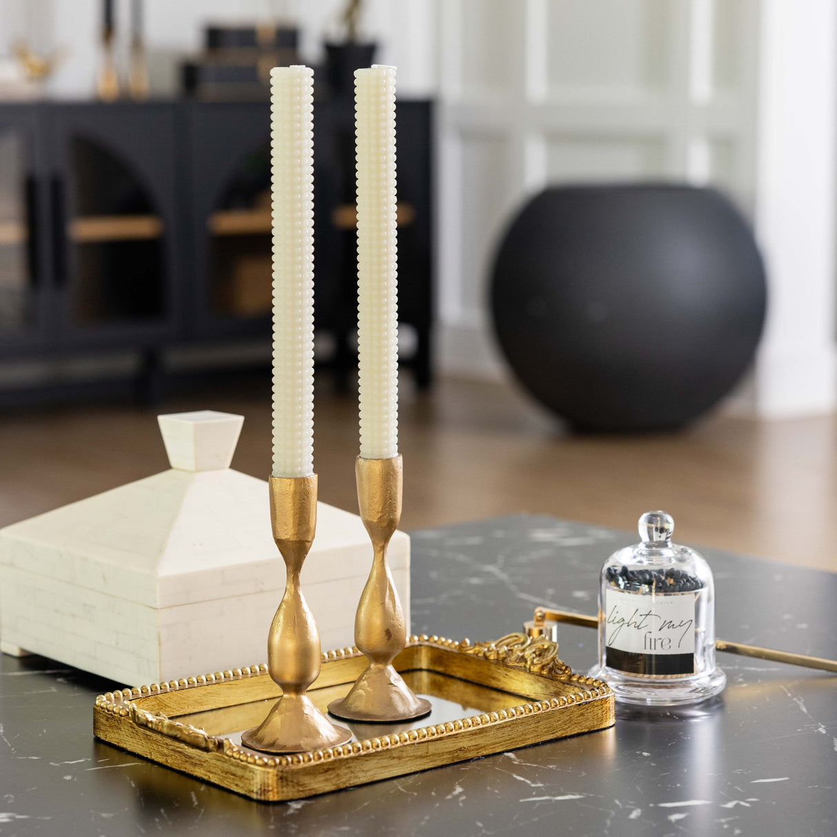 Hobnail Taper Candles