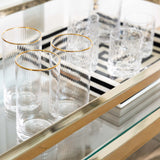 Gold & Acrylic Bar Cart