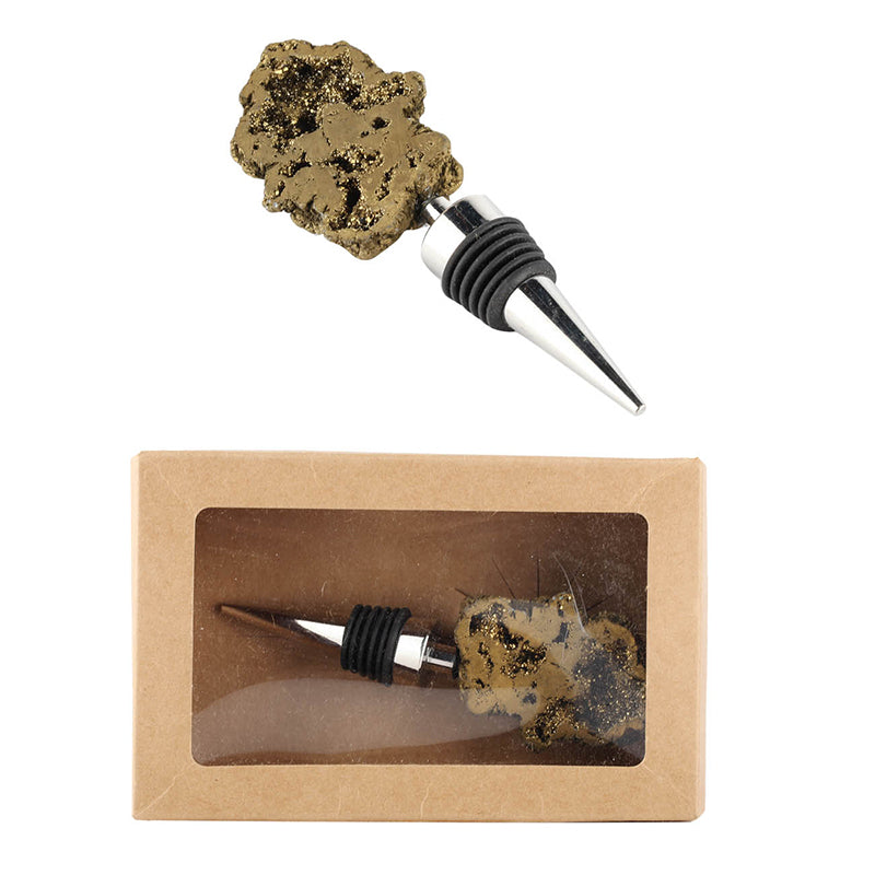 Gold Geode Bottle Stopper