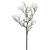 42" Artificial White Magnolia Spray