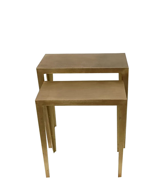Brass Layered Side Tables