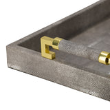 Grey Shagreen Tray